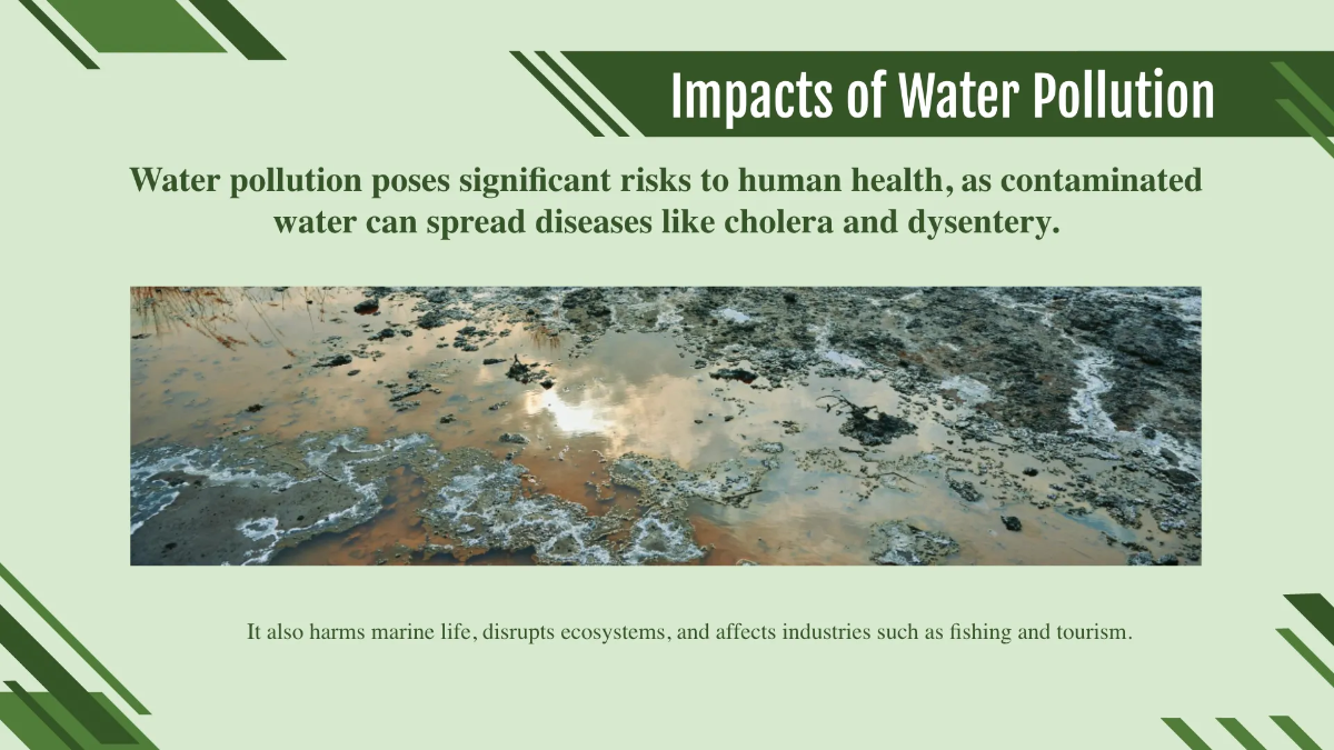 Free Environment Pollution PPT Template to Edit Online