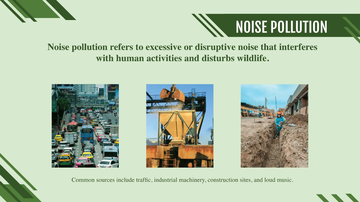 Free Environment Pollution PPT Template to Edit Online