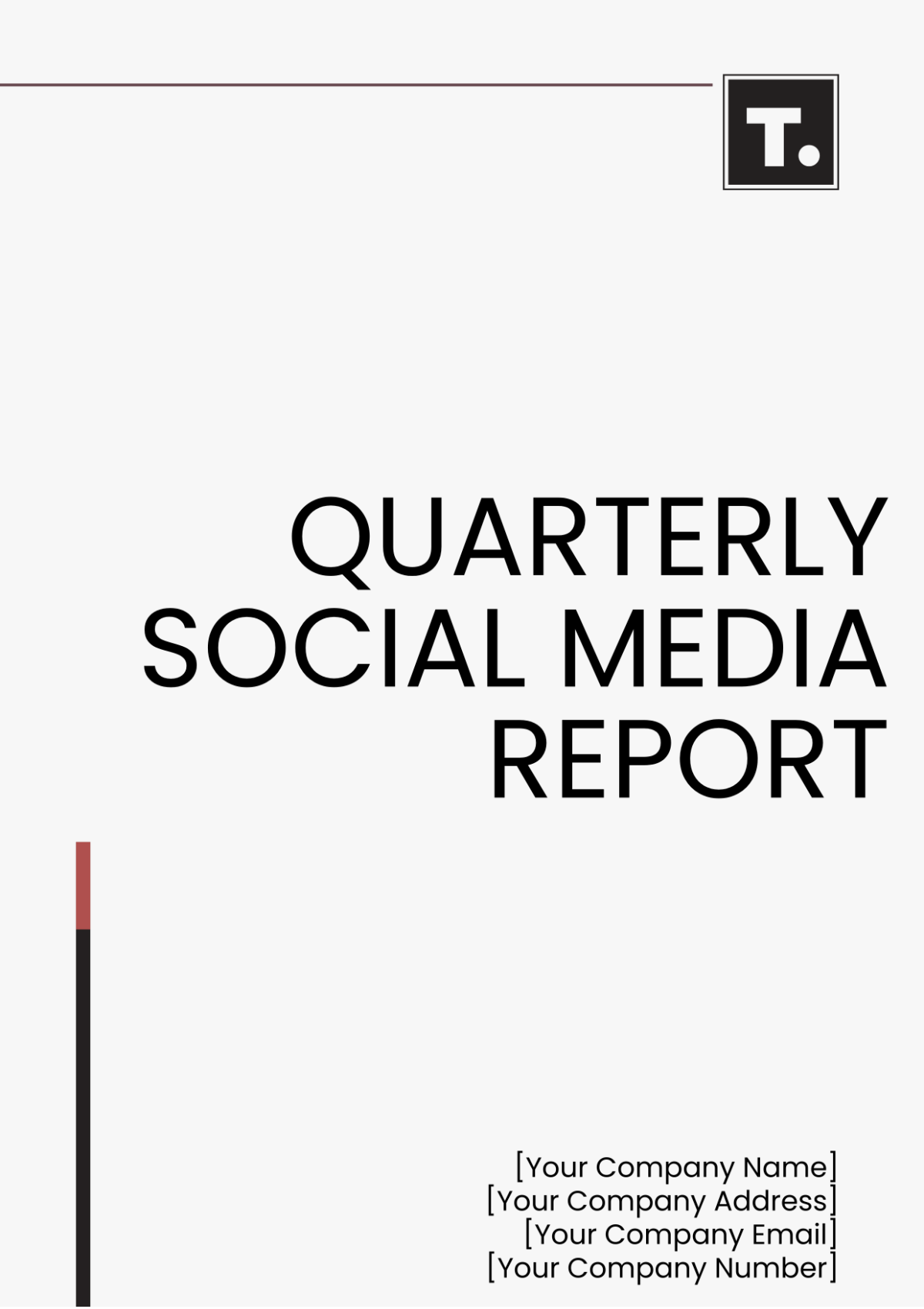 Quarterly Social Media Report Template - Edit Online & Download