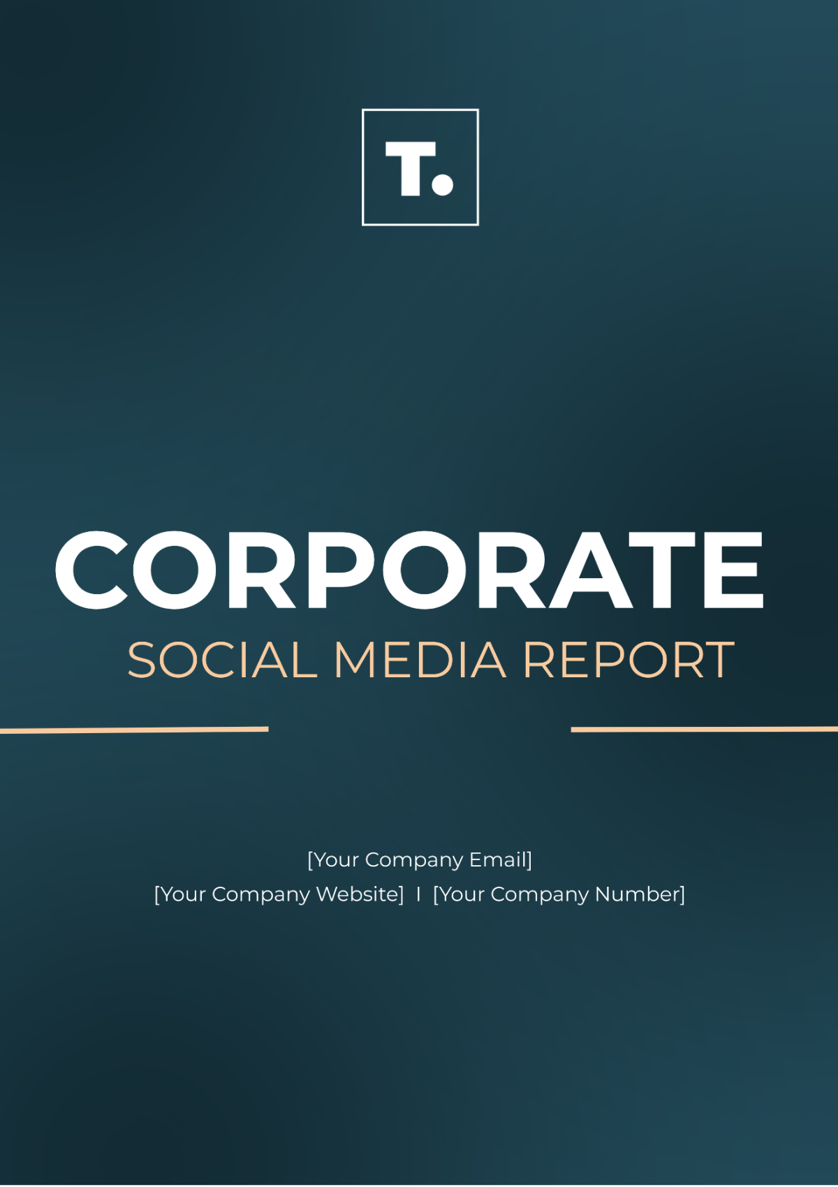 Corporate Social Media Report Template - Edit Online & Download