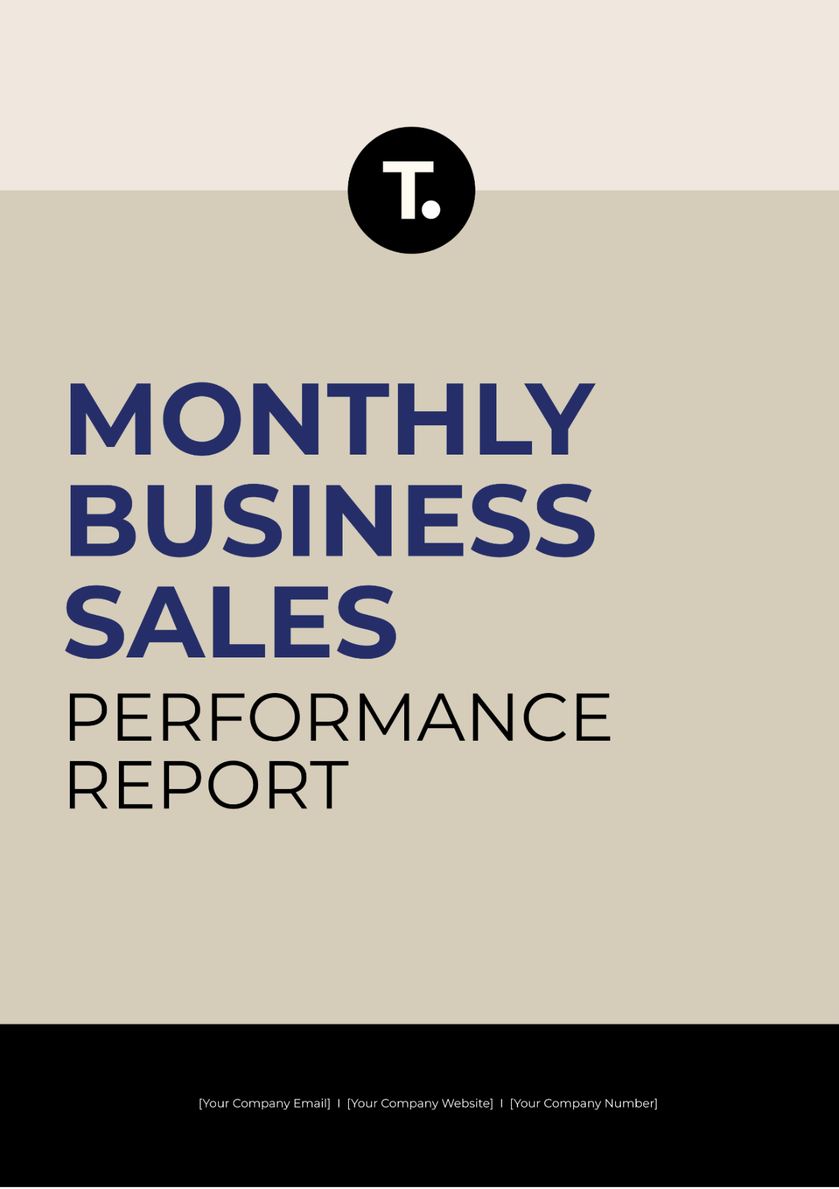 Monthly Business Sales Performance Report Template - Edit Online & Download