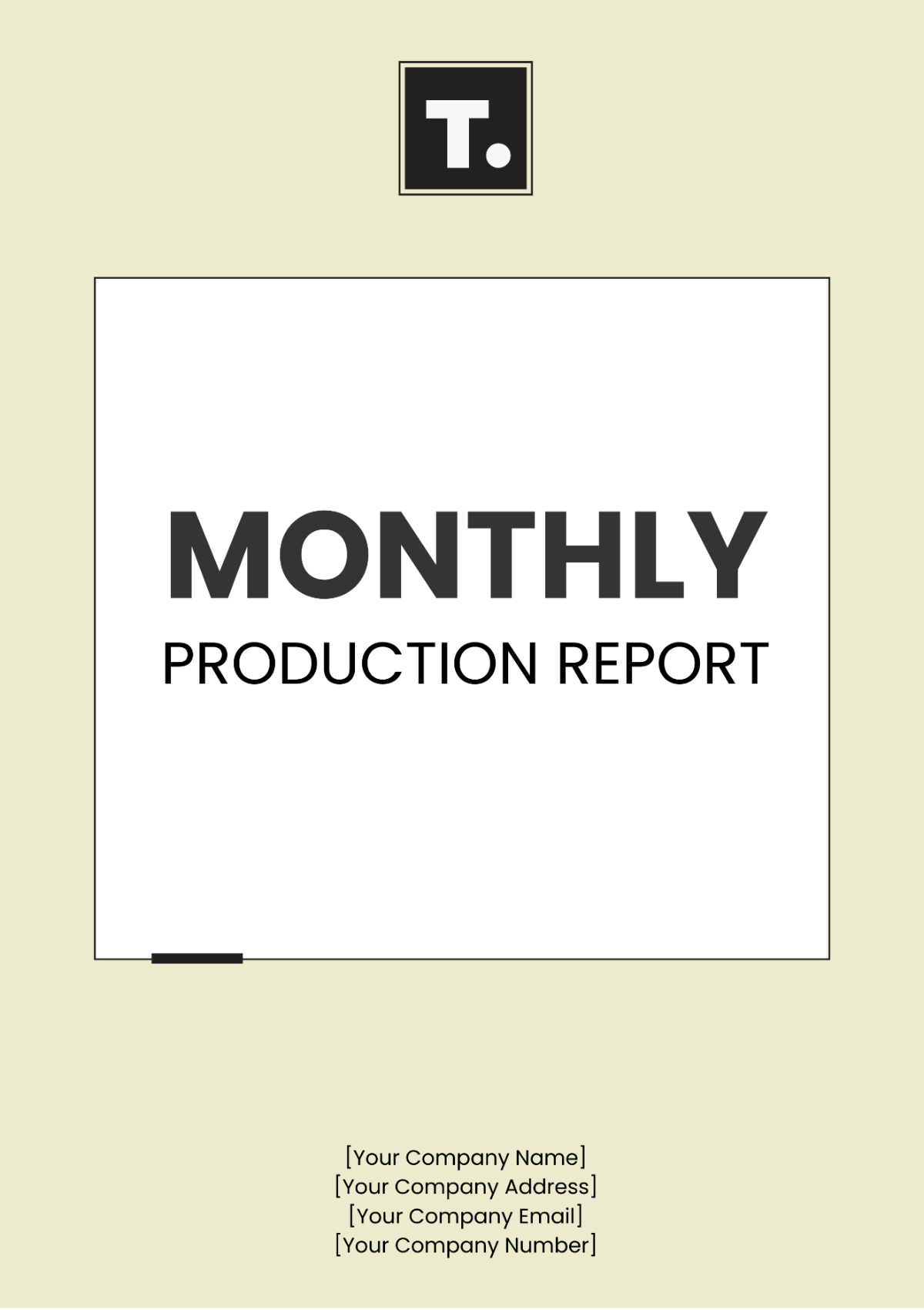 Monthly Production Report Template - Edit Online & Download