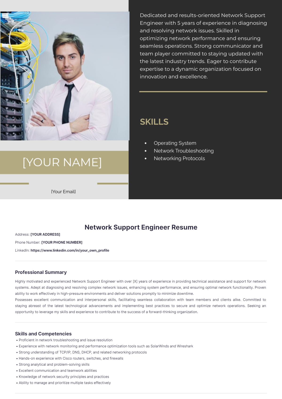 Network Support Engineer Resume - Edit Online & Download