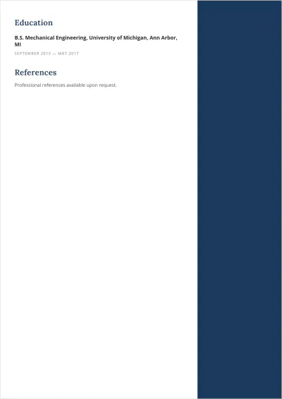 Free HVAC Project Engineer ATS Resume Template, AI Resume Builder