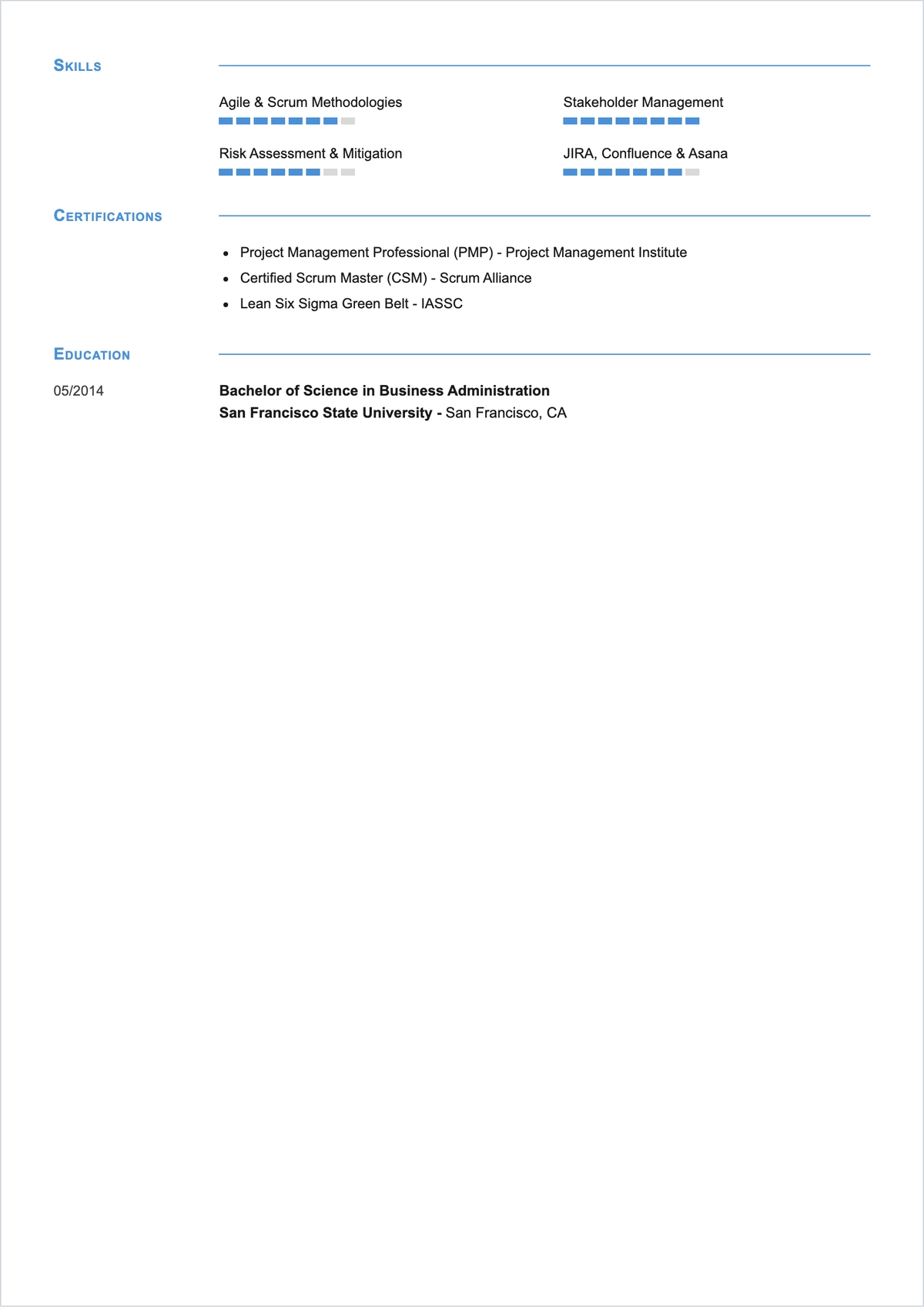 Free Collaboration Skills Based ATS Resume Template, AI Resume Builder