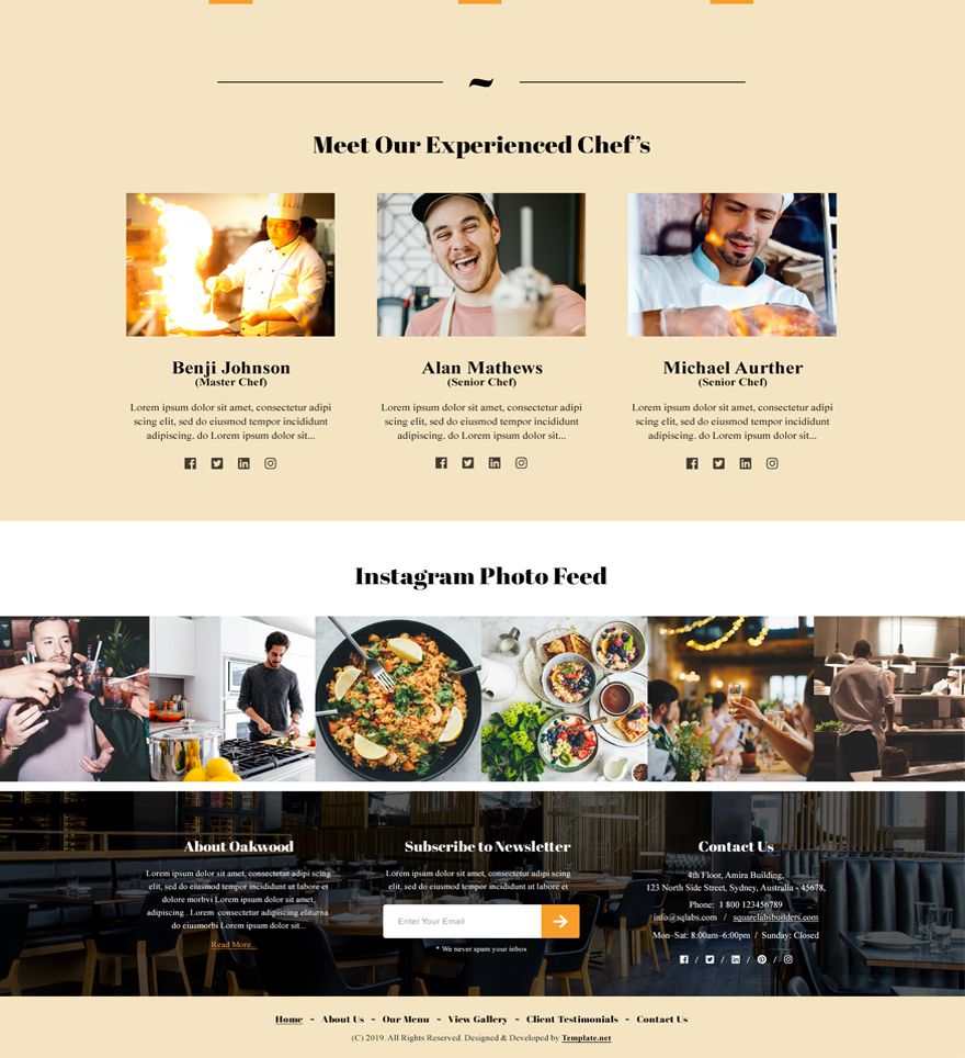 Restaurant Website 