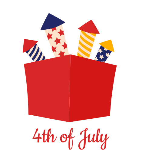 4th of July Fireworks Clipart
