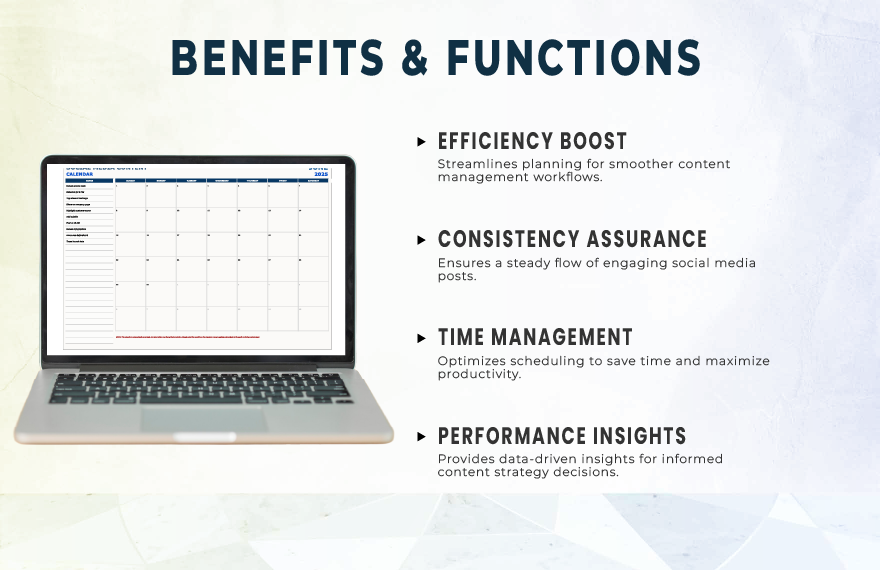 Advertising Social Media Content Calendar Template Advertising Social Media Content Calendar Template