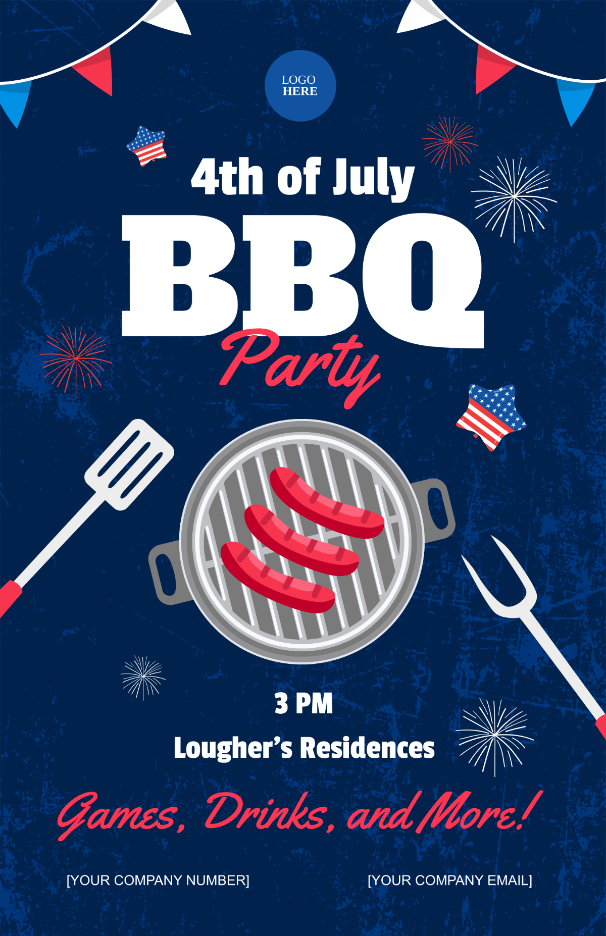 4th of July BBQ Poster