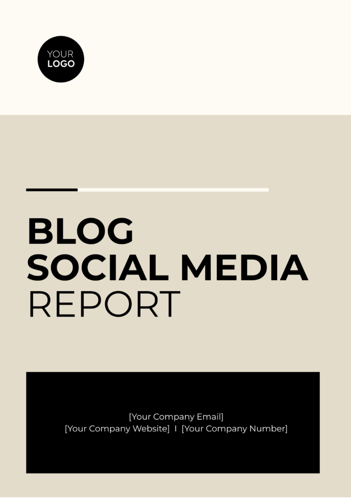 Blog Social Media Report Template - Edit Online & Download