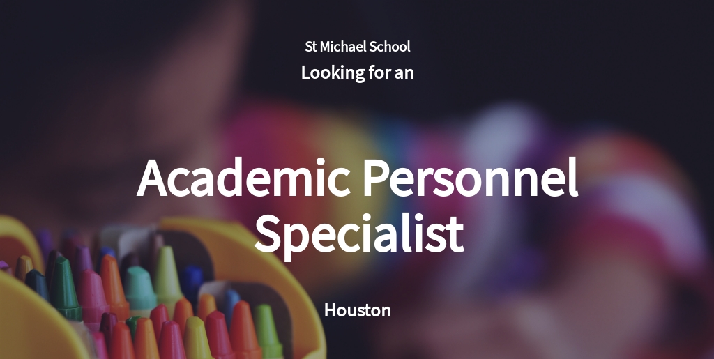 Free Academic Personnel Specialist Job Ad and Description Template.jpe