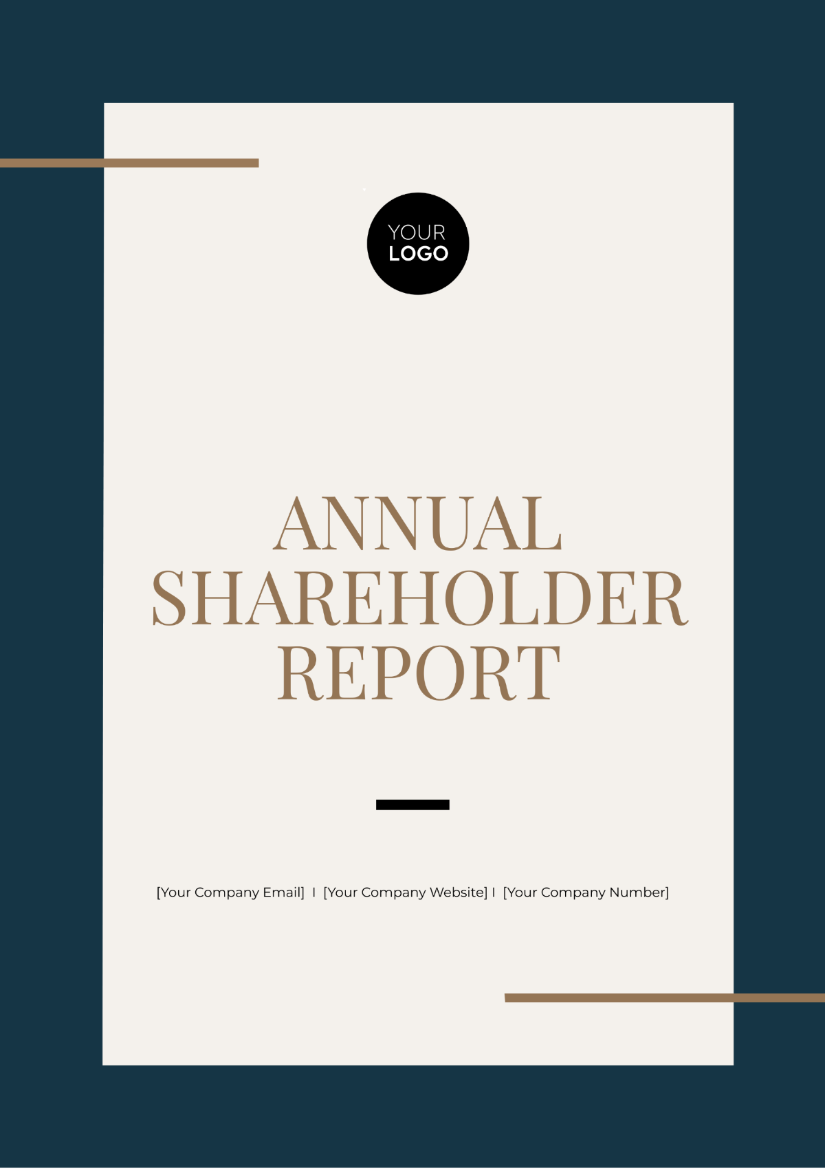 Annual Shareholder Report Template - Edit Online & Download