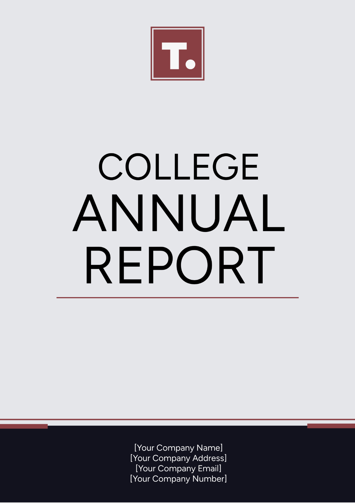 College Annual Report Template - Edit Online & Download