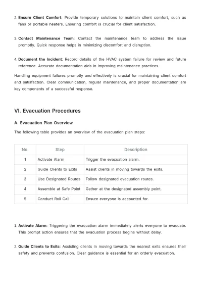 Free Spa Emergency Procedure Template to Edit Online
