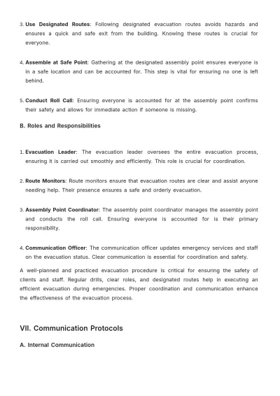 Free Spa Emergency Procedure Template to Edit Online