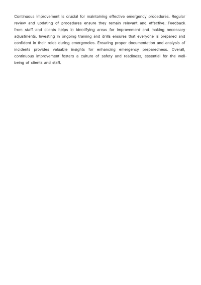 Free Spa Emergency Procedure Template to Edit Online