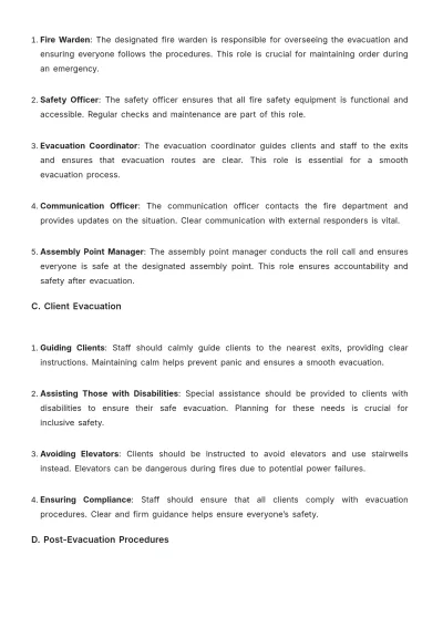 Free Spa Emergency Procedure Template to Edit Online