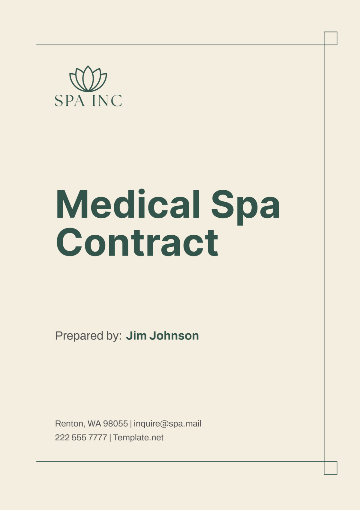 Medical Spa Contract Template - Edit Online & Download