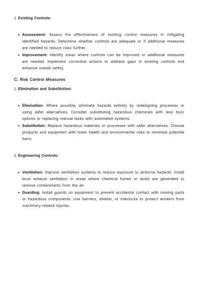 Free Spa Safe Work Procedure Template to Edit Online