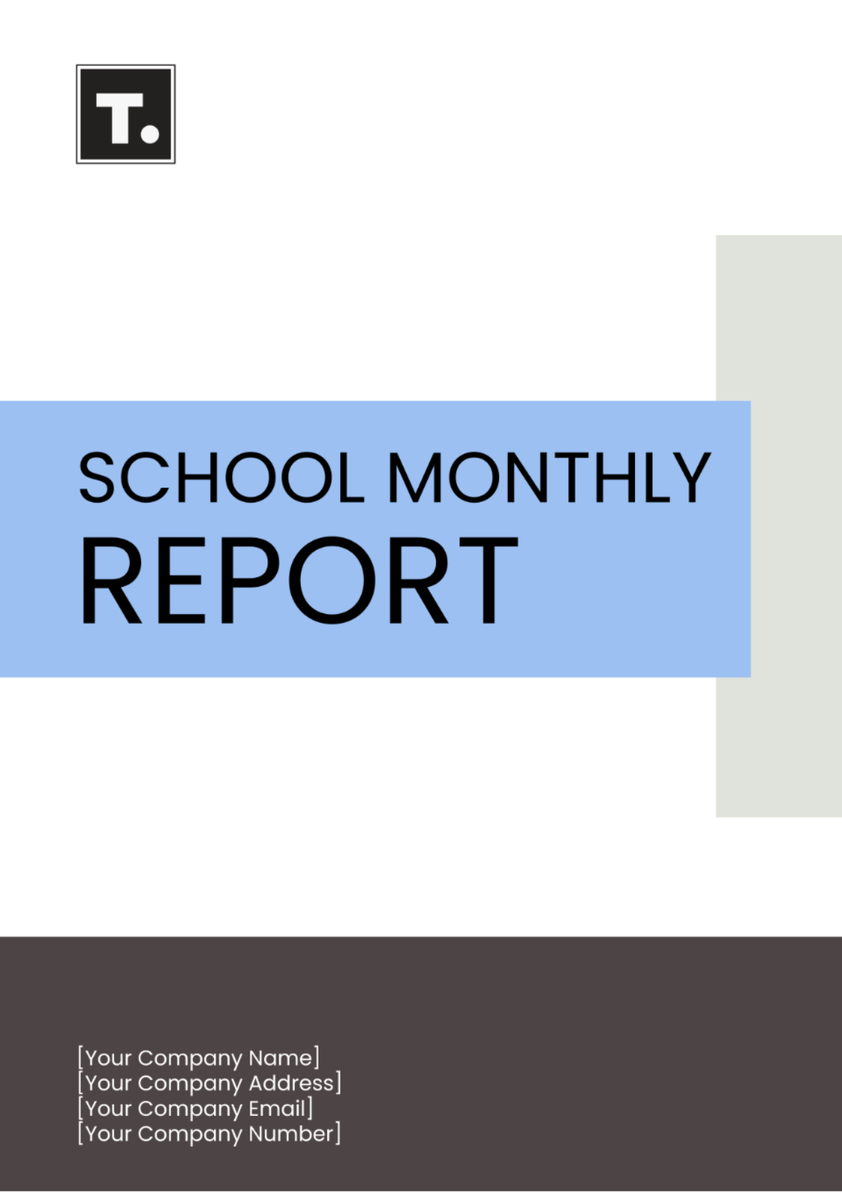 School Monthly Report Template - Edit Online & Download