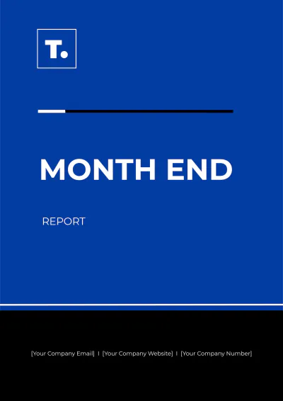 Free Month End Report Template to Edit Online