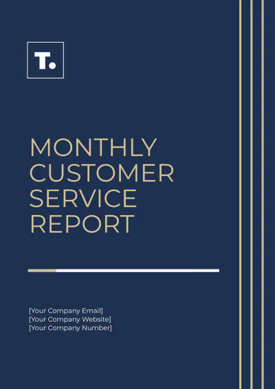 Free Monthly Customer Service Report Template to Edit Online