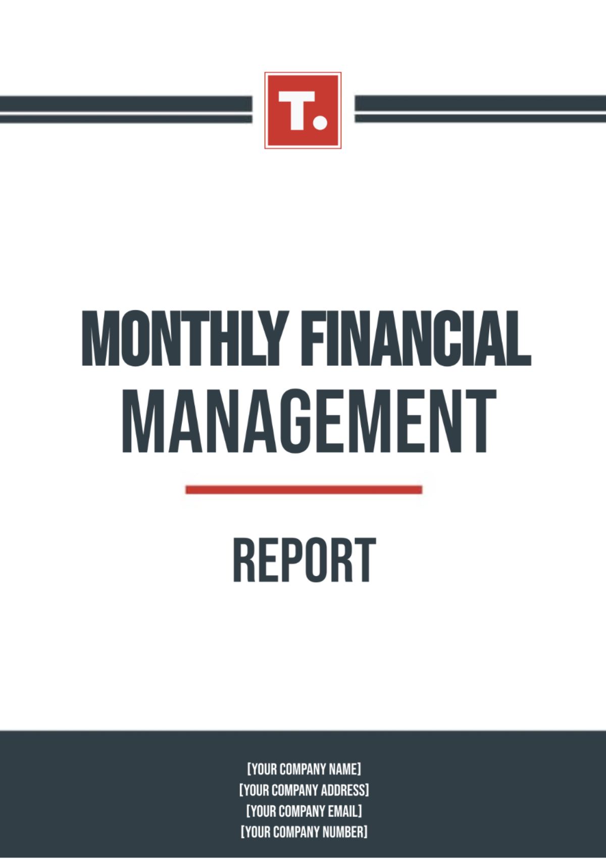 Monthly Financial Management Report Template - Edit Online & Download