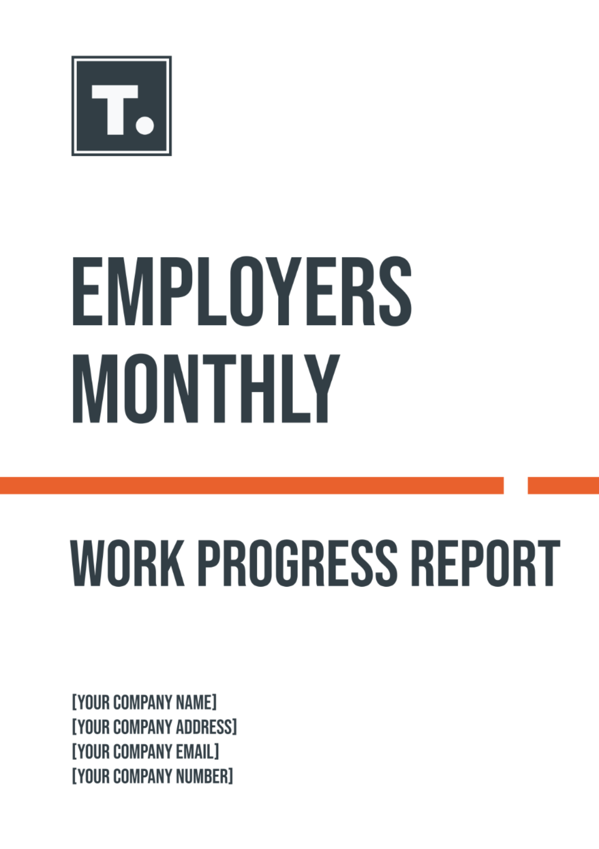 Employers Monthly Work Progress Report Template - Edit Online & Download