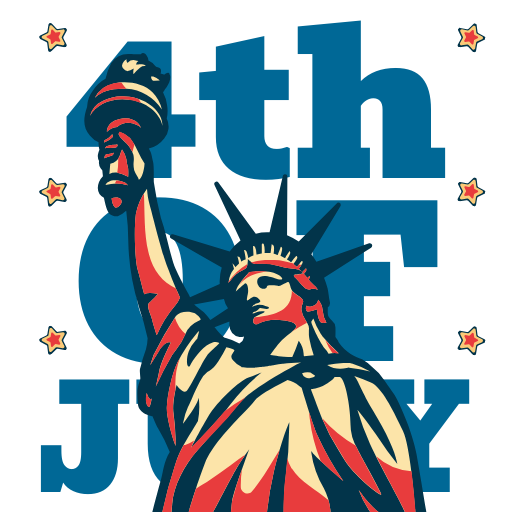 4th of July Background Clipart