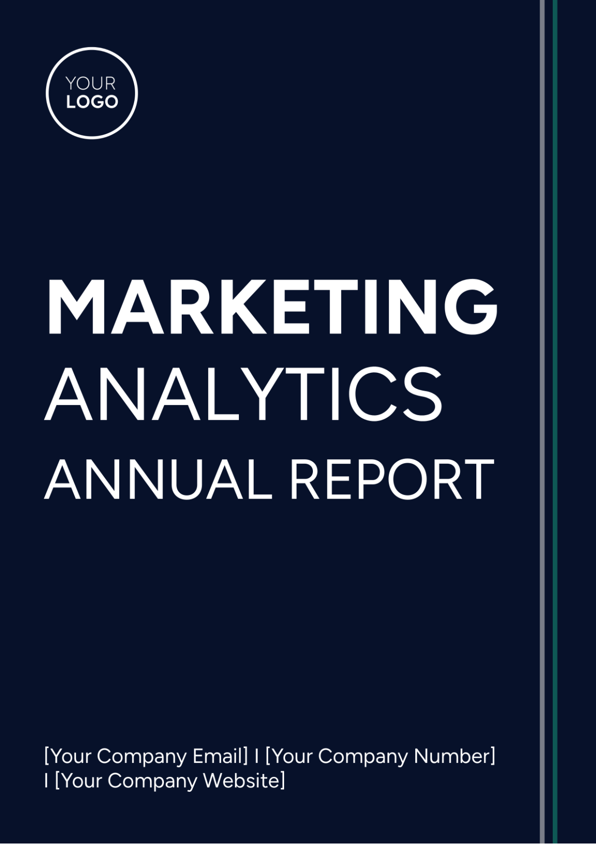 Marketing Analytics Annual Report Template - Edit Online & Download