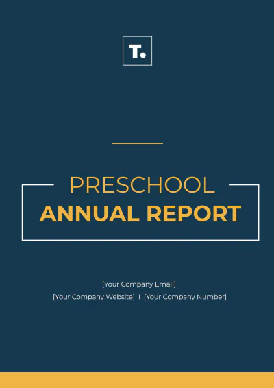 Free Preschool Annual Report Template to Edit Online