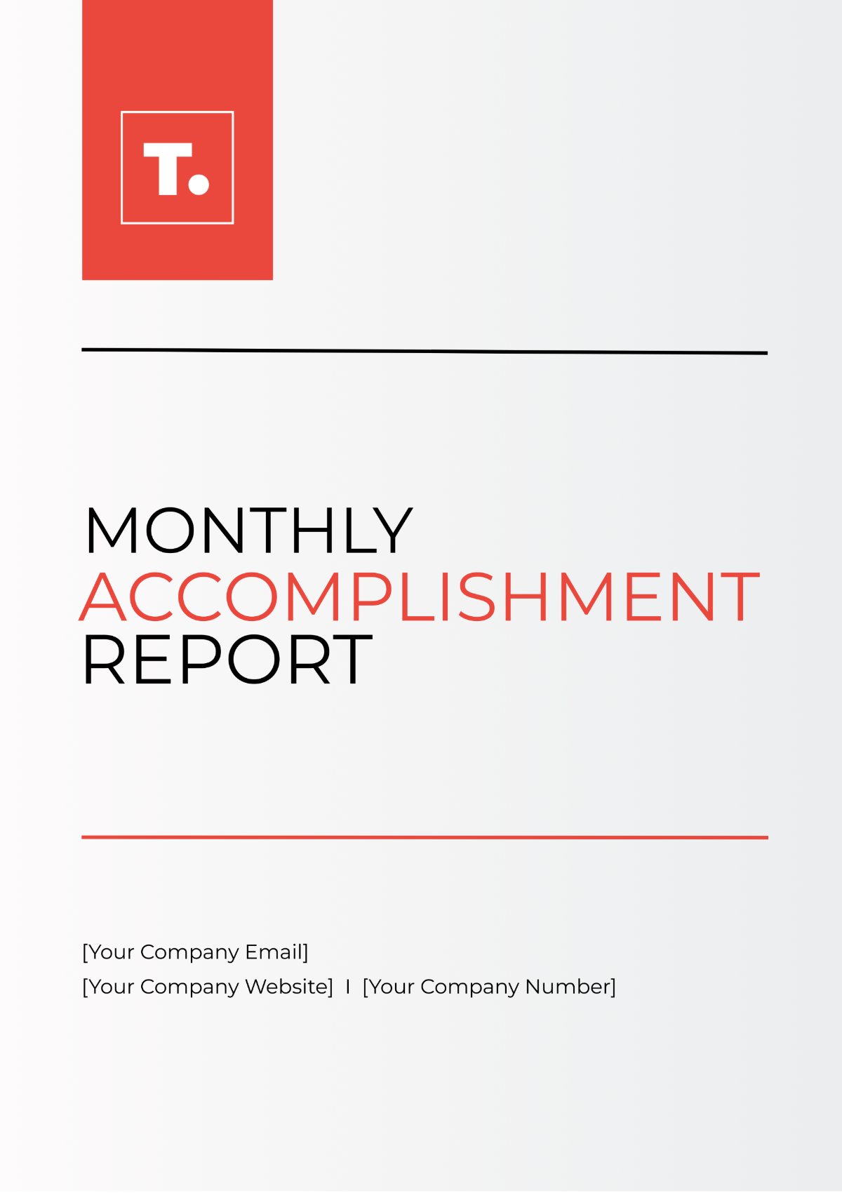 Monthly Accomplishment Report Template - Edit Online & Download