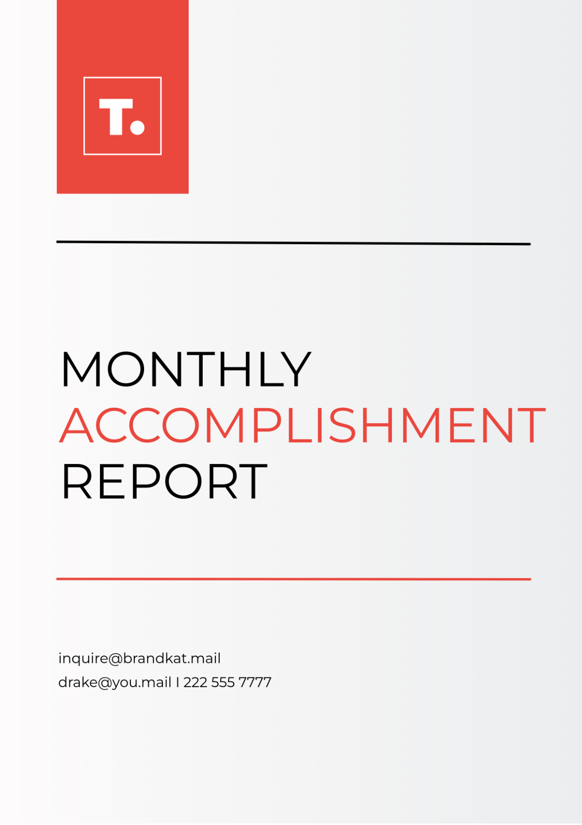 Monthly Accomplishment Report Template - Edit Online & Download