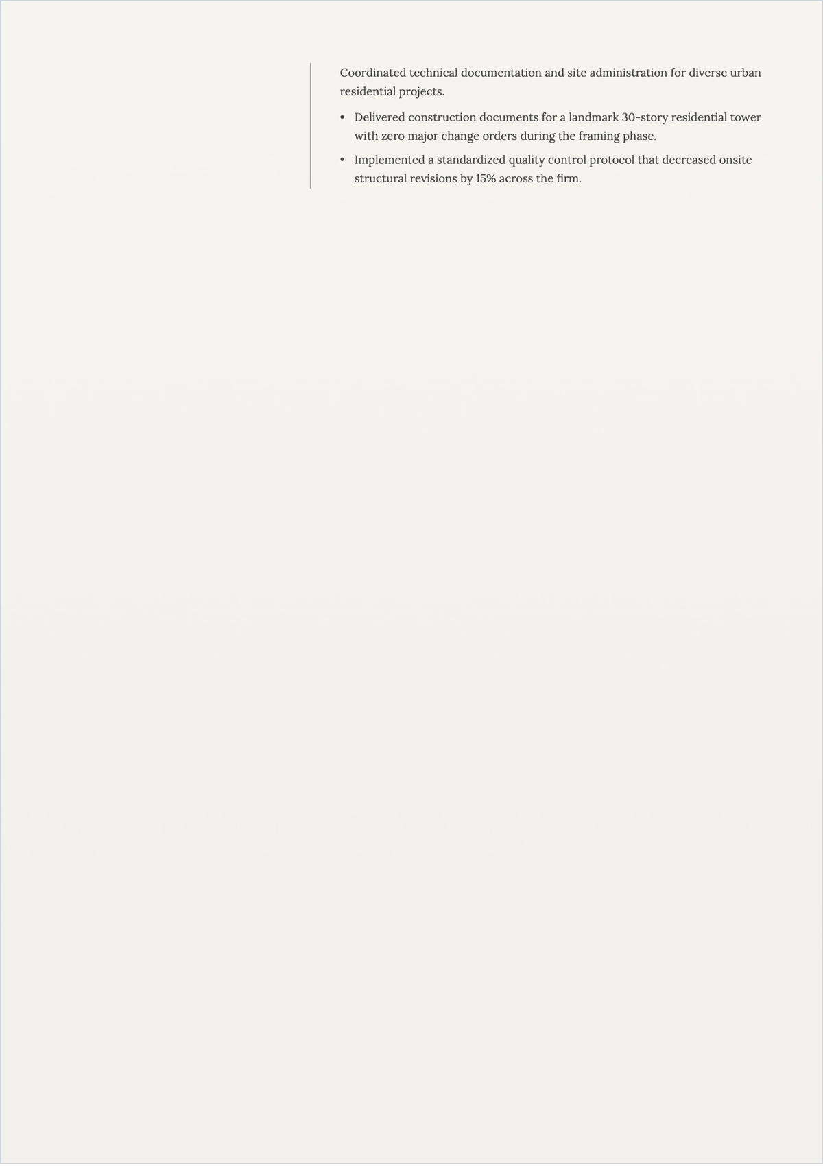 Free Experienced Architect ATS Resume Template, AI Resume Builder