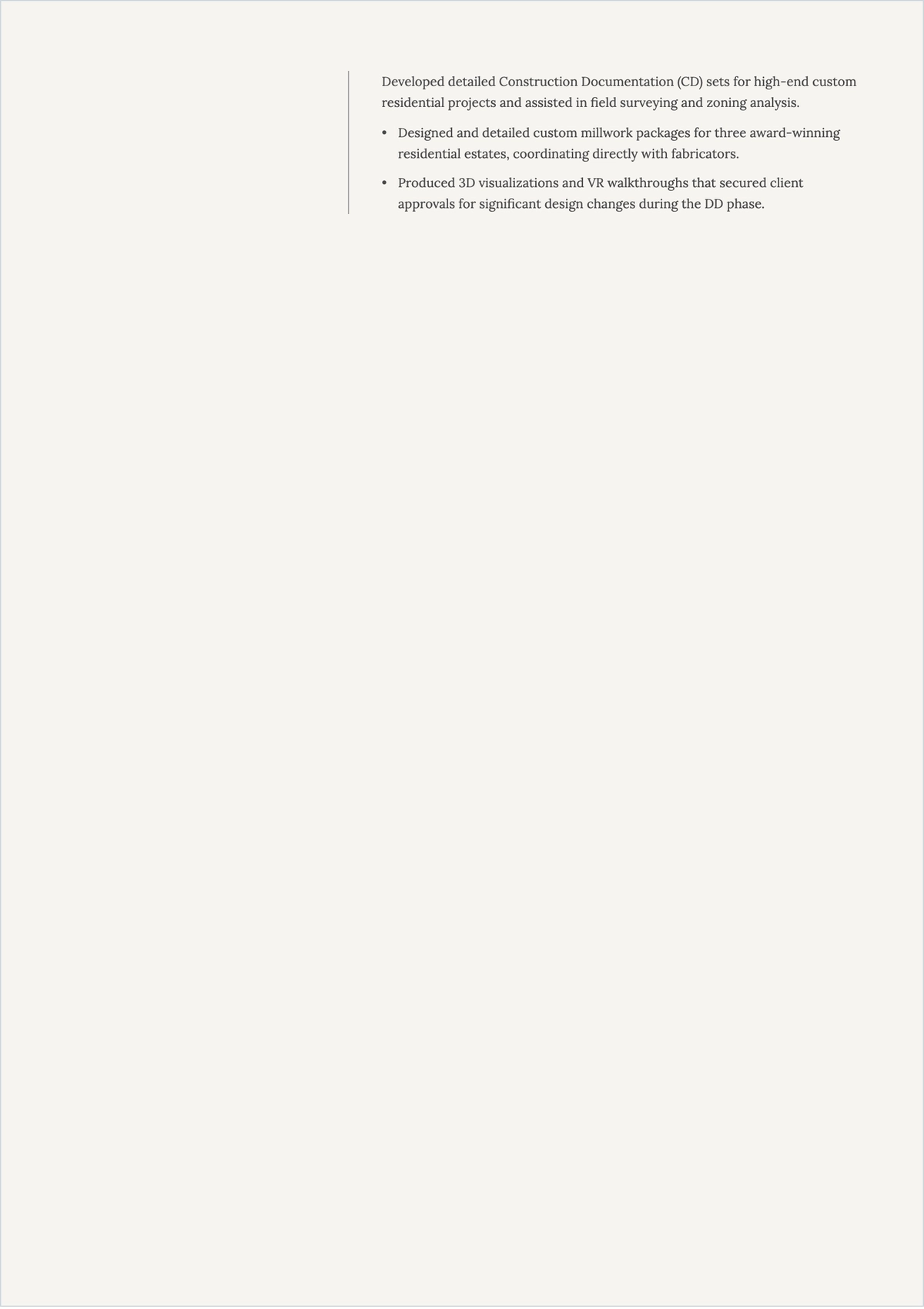 Free Printable Project Architect ATS Resume Template