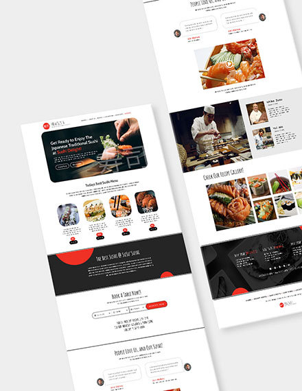 Sushi Restaurant Website Download