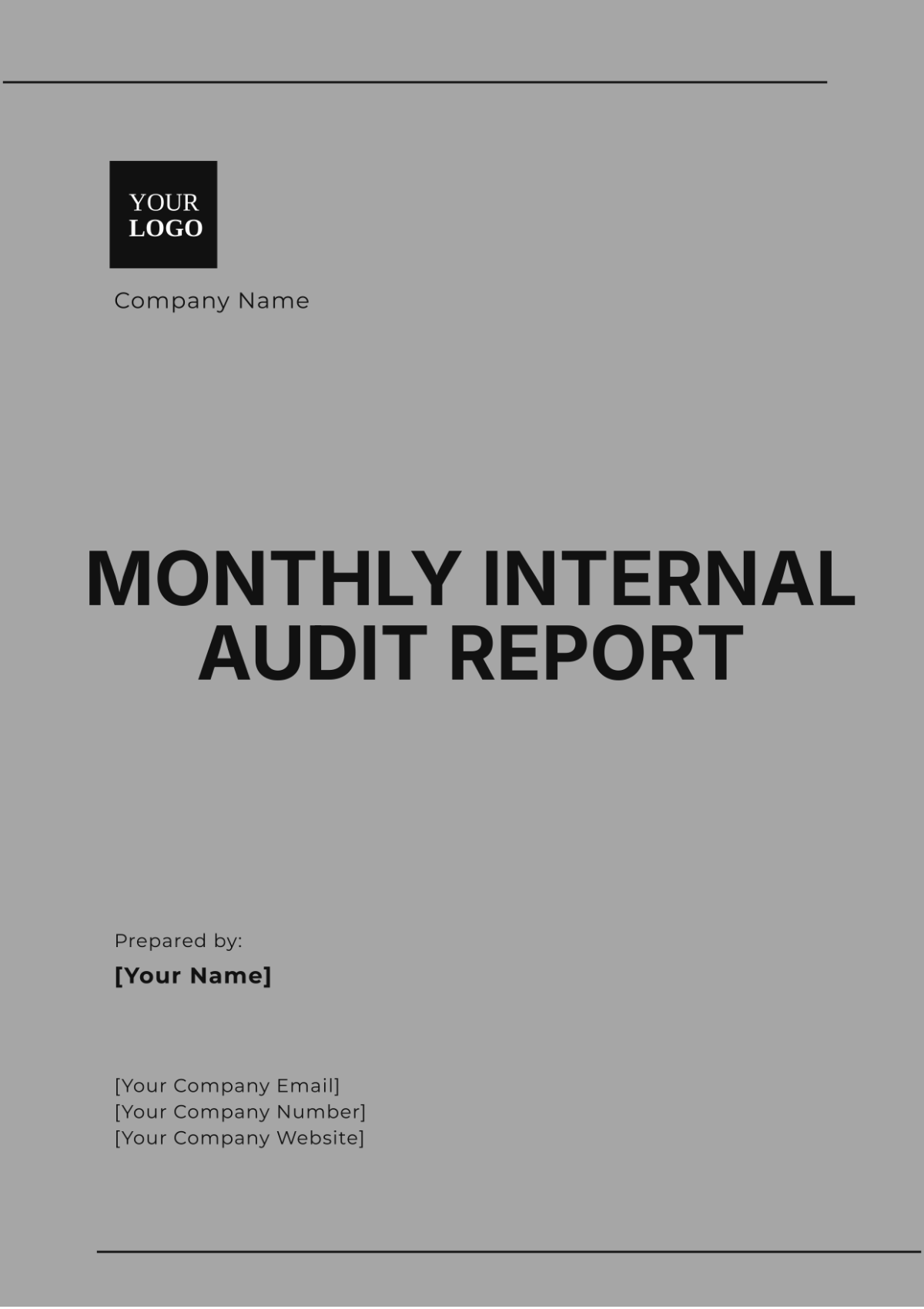 Free Stock Audit Report Template to Edit Online