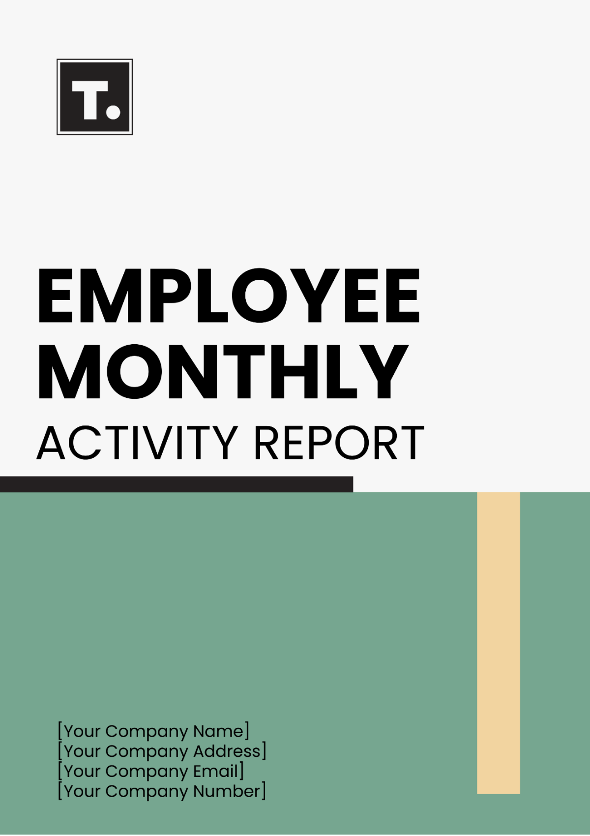 Employee Monthly Activity Report Template - Edit Online & Download