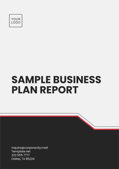 Free Sample Business Plan Report Template to Edit Online