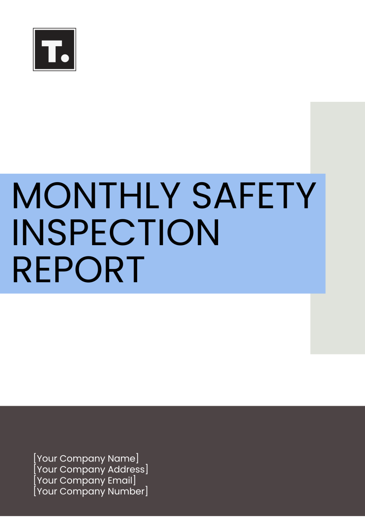 Monthly Safety Inspection Report Template - Edit Online & Download