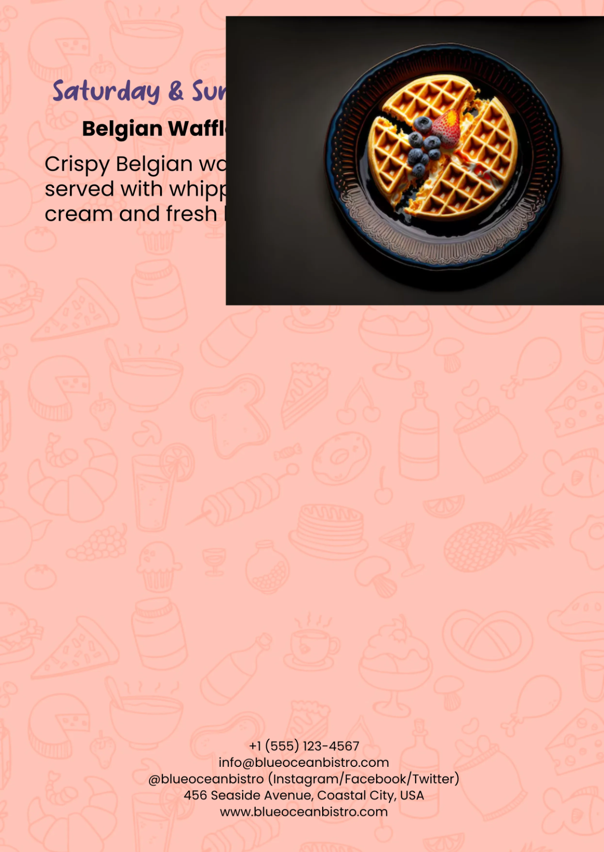 Free Weekly Breakfast Menu Template to Edit Online
