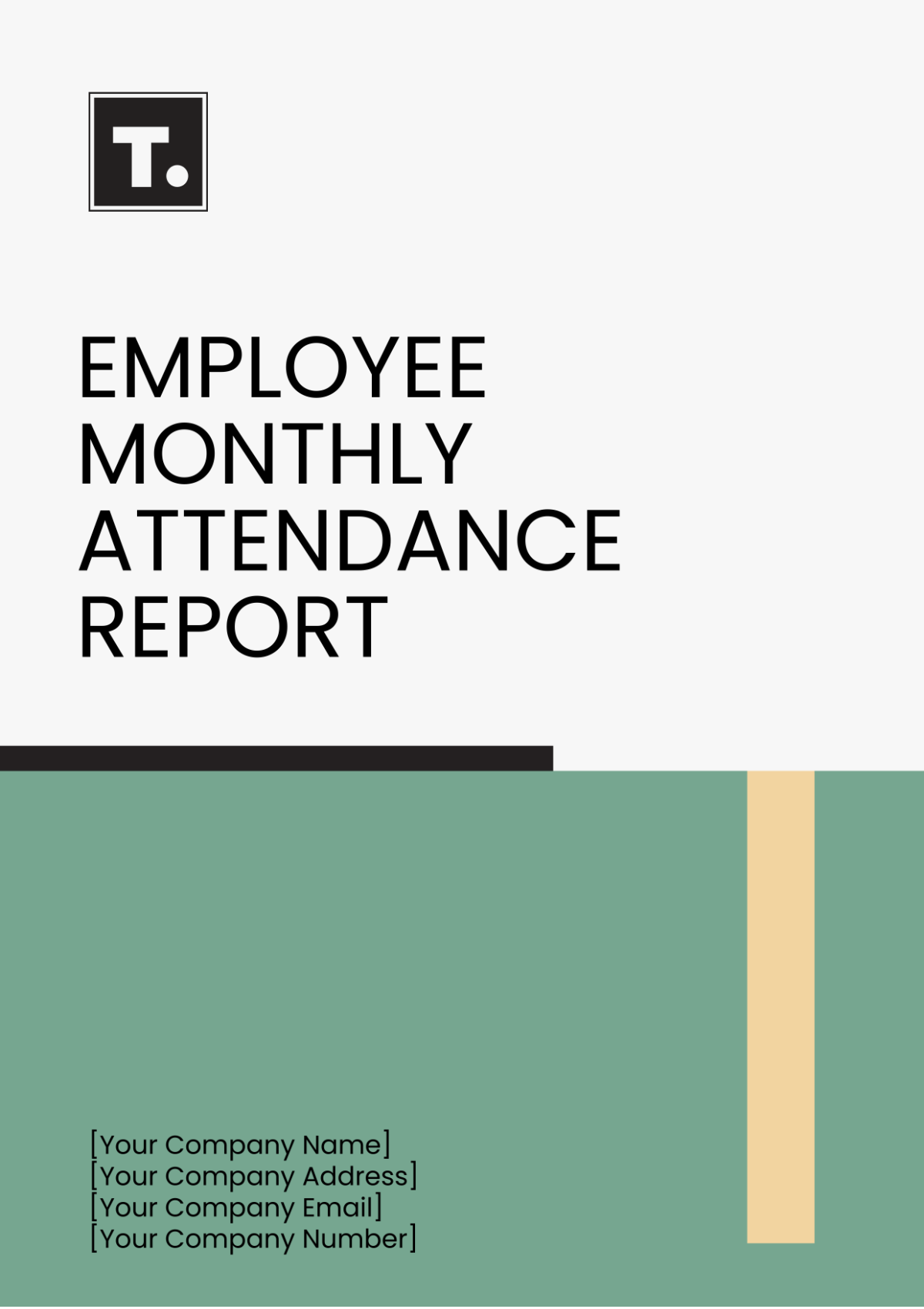 Employee Monthly Attendance Report Template - Edit Online & Download