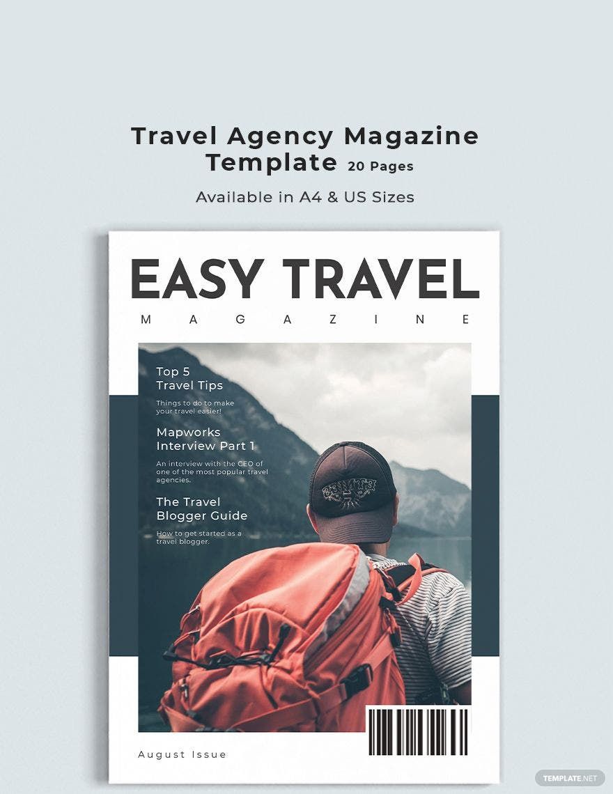 Travel Agency Magazine Template