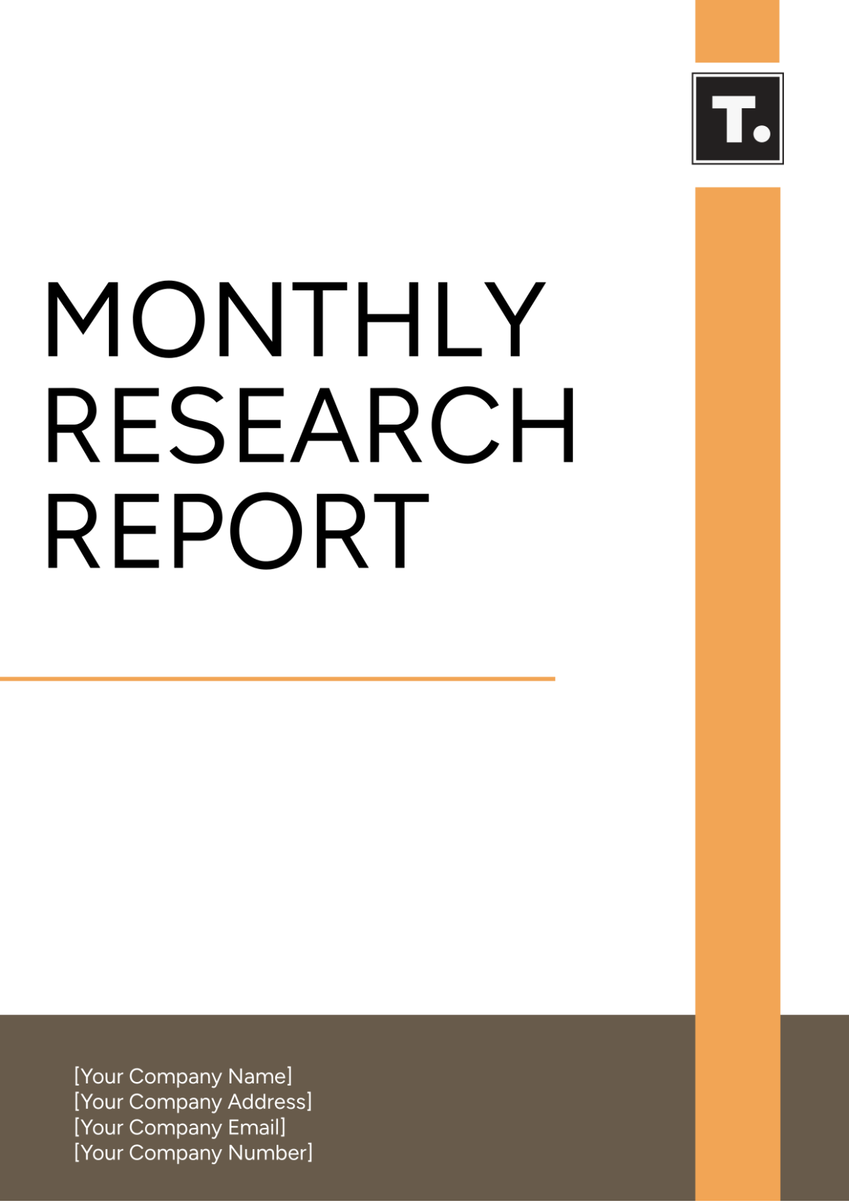 Monthly Research Report Template - Edit Online & Download