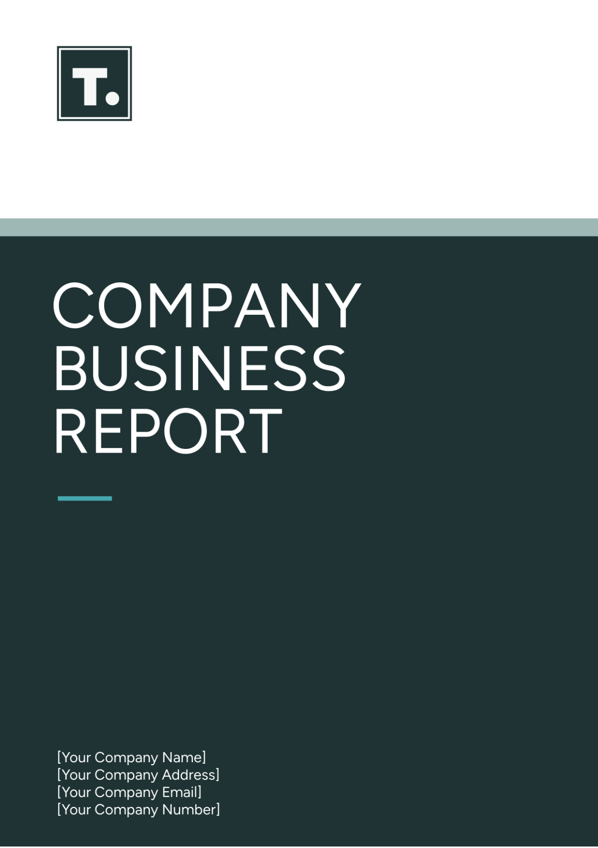 Company Business Report Template - Edit Online & Download