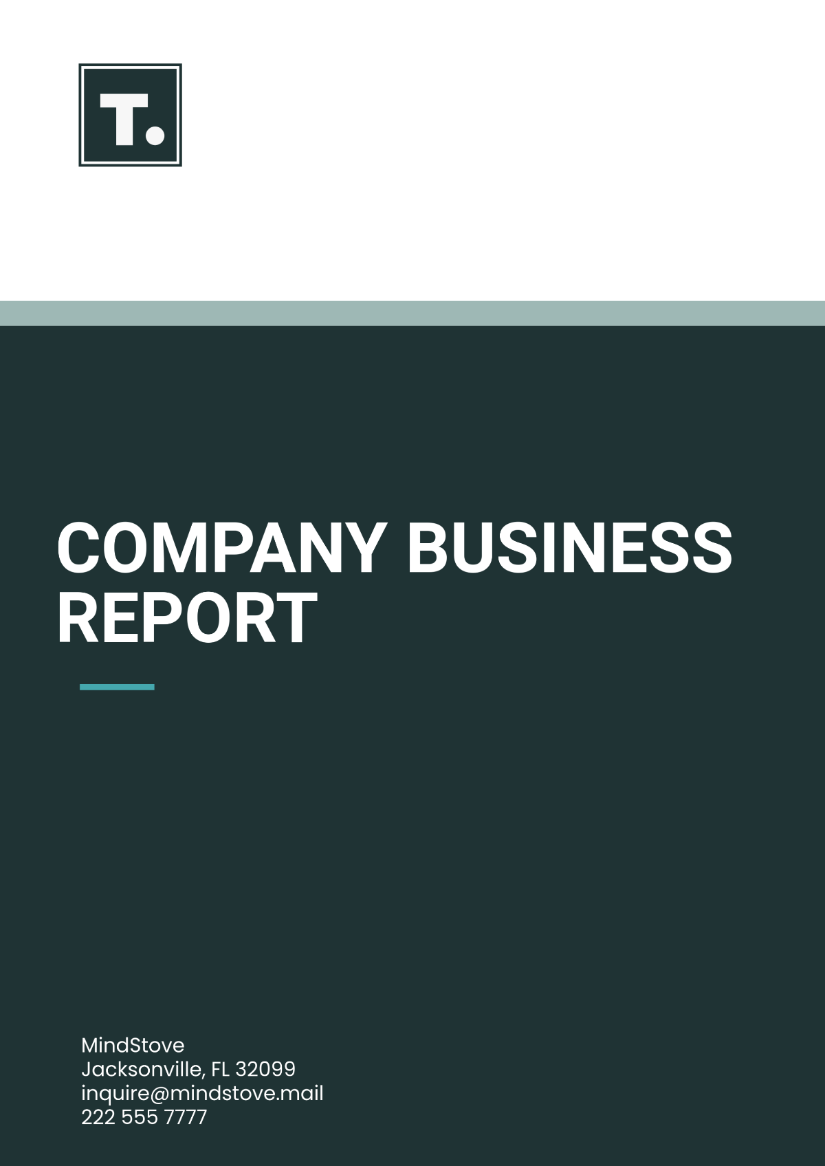 Company Business Report Template - Edit Online & Download