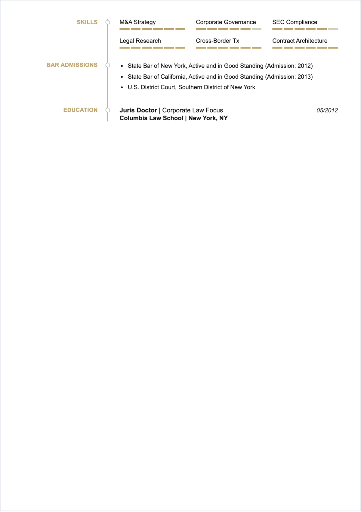 Free Lawyer ATS Resume Template, AI Resume Builder