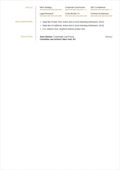 Free Lawyer ATS Resume Template, AI Resume Builder