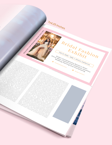 Elegant Wedding Magazine Ads Download