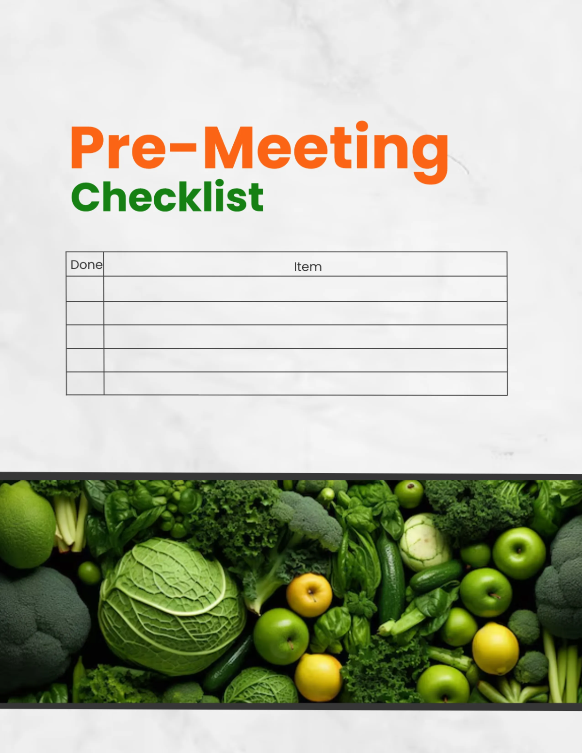 Free Restaurant Meeting Planner Template to Edit Online